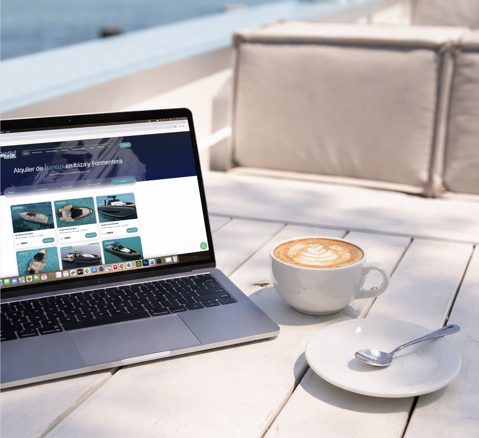 Diseño web para Brutal Ibiza Boats